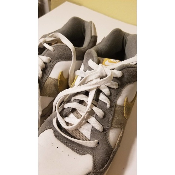 Size 10.5 Men - Nike Air Skeet Skateboard w/Yellow Swoosh and Grey 311606-071 - Picture 3 of 12